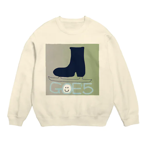 黒フィギュアスケート靴GOE+5 Crew Neck Sweatshirt