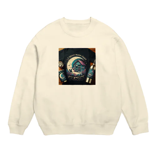 A Dreamy moon night Crew Neck Sweatshirt