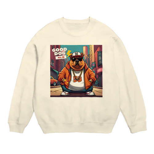 ストリートなワンちゃんがテーマ Crew Neck Sweatshirt