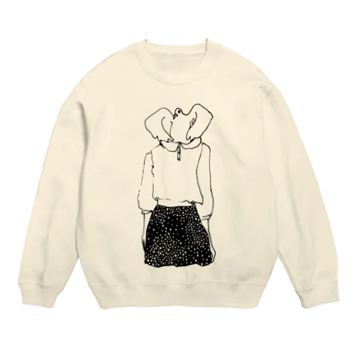 ハトガールその２ Crew Neck Sweatshirt