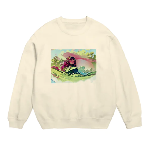 希望に満ちた旅立ち＠姪ﾁｬﾝ Crew Neck Sweatshirt