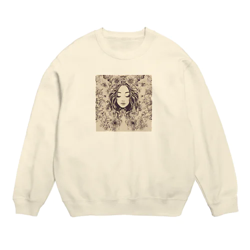 女神の睡眠 Crew Neck Sweatshirt