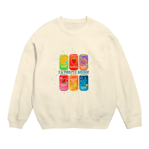 お気に入りの飲み物 Crew Neck Sweatshirt