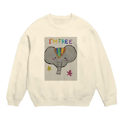 フリーなパオーン Crew Neck Sweatshirt