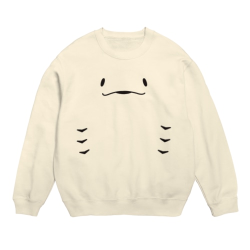 にっこりエイ【淡色用】 Crew Neck Sweatshirt