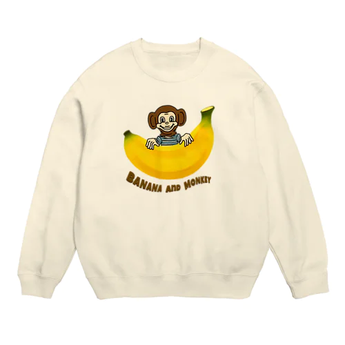 バナナ&モンキー Crew Neck Sweatshirt