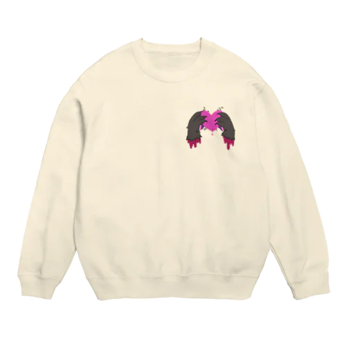 こころとおてて Crew Neck Sweatshirt