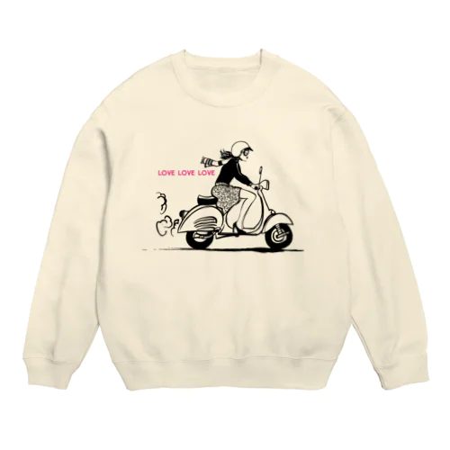 LOVE LOVE LOVE Crew Neck Sweatshirt