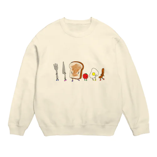 朝食 Crew Neck Sweatshirt