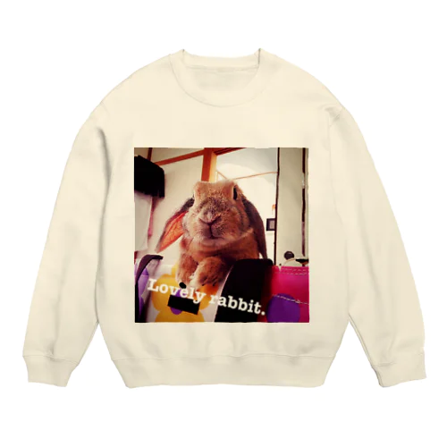 Lovely rabbit. Crew Neck Sweatshirt