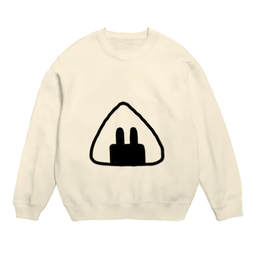 おにぎりうさぎ Crew Neck Sweatshirt