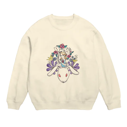 アリスとウサギ Crew Neck Sweatshirt