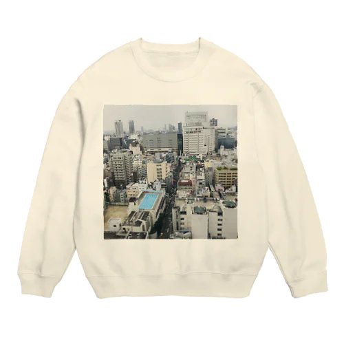 プールが見える Crew Neck Sweatshirt