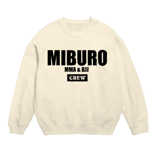 MIBURO CREW ブラック Crew Neck Sweatshirt