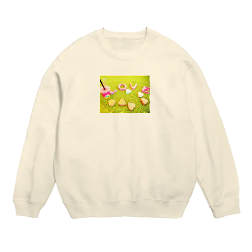 おいしいラブ Crew Neck Sweatshirt