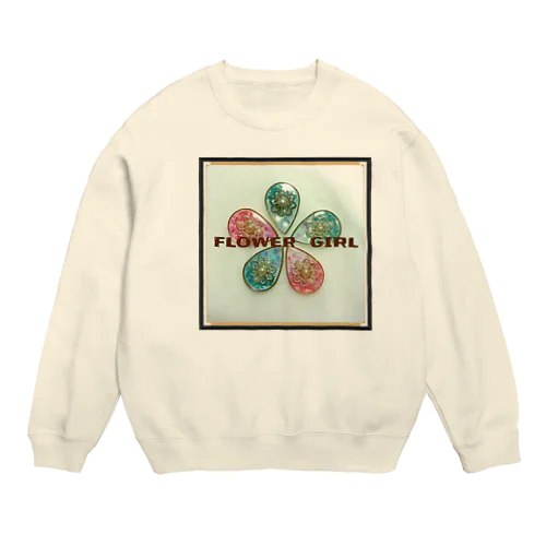 FLOWER   GIRL Crew Neck Sweatshirt