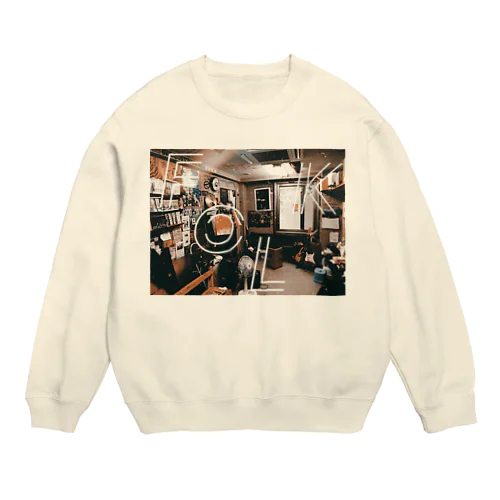 フォー研　白文字 Crew Neck Sweatshirt