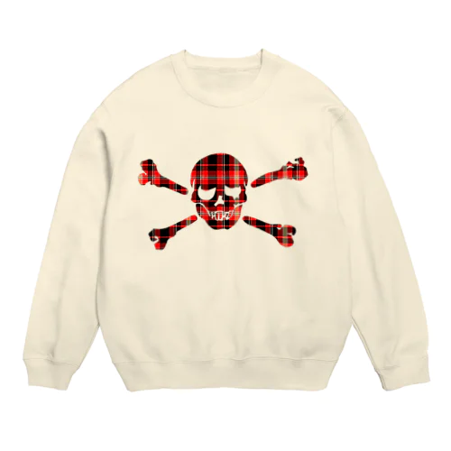 チェックドクロ Crew Neck Sweatshirt