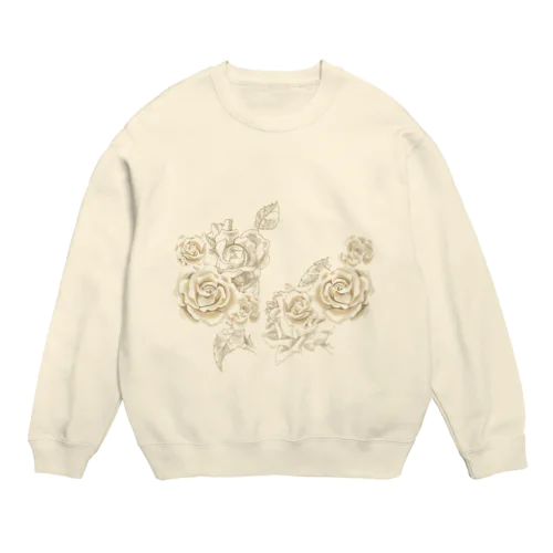 バラ柄 Crew Neck Sweatshirt