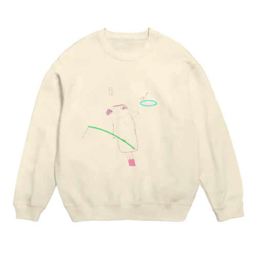 冬の釣り堀 Crew Neck Sweatshirt