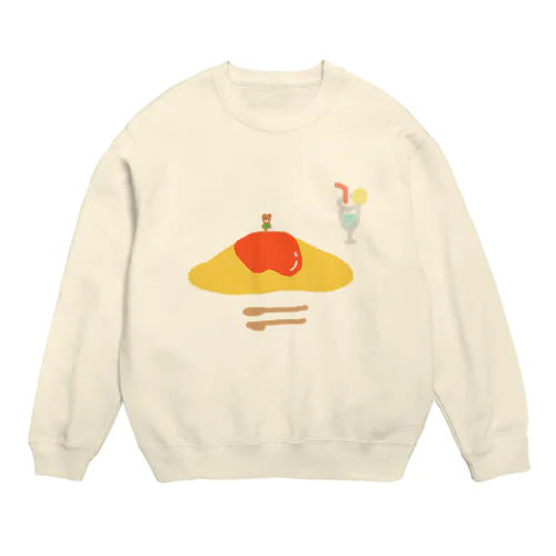 くまさんの大好物 Crew Neck Sweatshirt