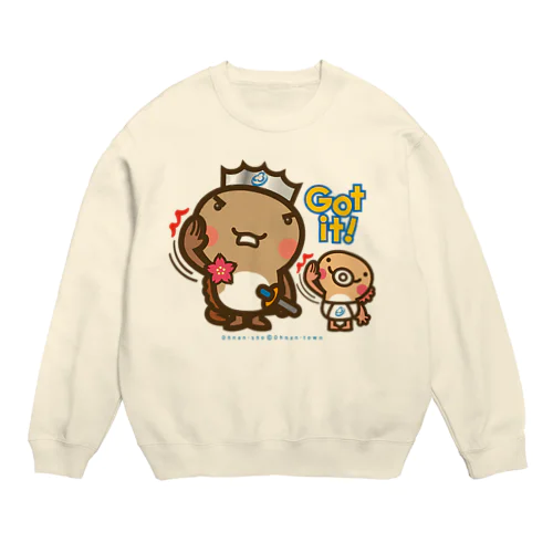 邑南町ゆるキャラ：オオナン・ショウ『Got it!』 Crew Neck Sweatshirt