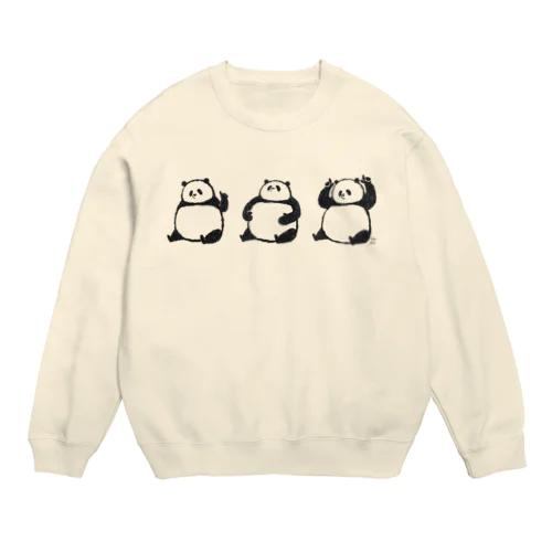 「コレがコレでコレなもんで」パンダ Crew Neck Sweatshirt