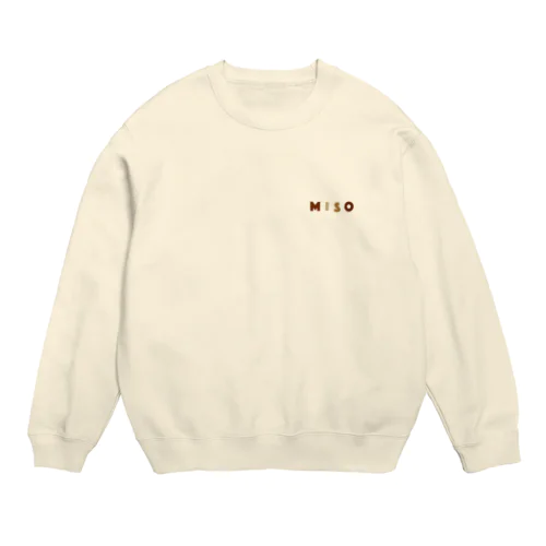 30_味噌 Crew Neck Sweatshirt