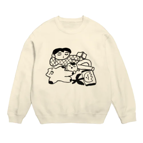 昼寝 Crew Neck Sweatshirt