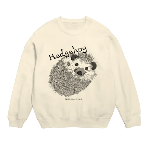 ハリネズミ Crew Neck Sweatshirt