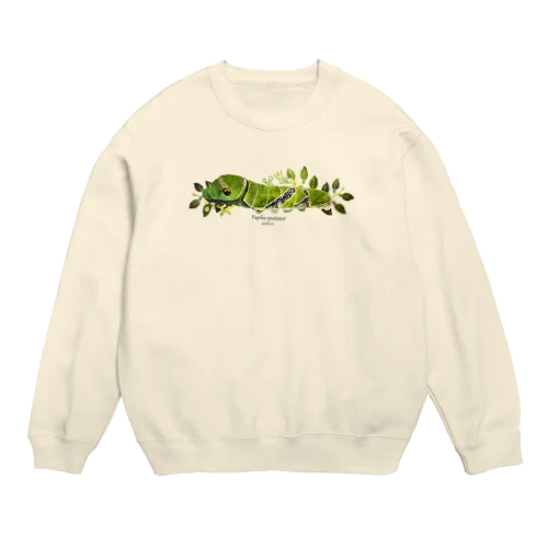 クロアゲハイモムシ Crew Neck Sweatshirt