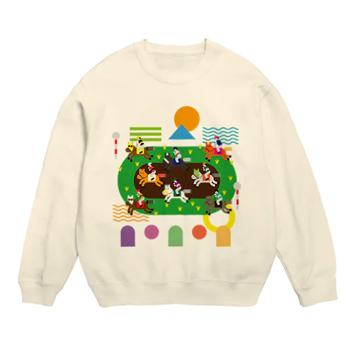 KEIBA LIFE!!!!（文字なし） Crew Neck Sweatshirt