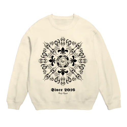 Ray's Spirit Logo ⑧（BLACK） Crew Neck Sweatshirt