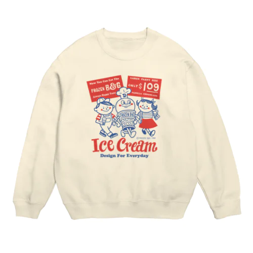 アイスクリームBoy&Girl☆アメリカンレトロ Crew Neck Sweatshirt