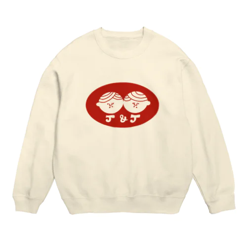 J＆J（アカ） Crew Neck Sweatshirt