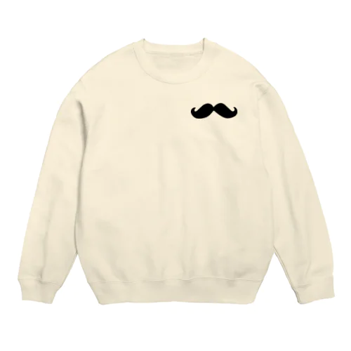 ただのお髭 Crew Neck Sweatshirt