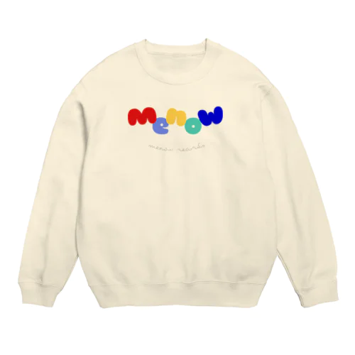 menow records Crew Neck Sweatshirt