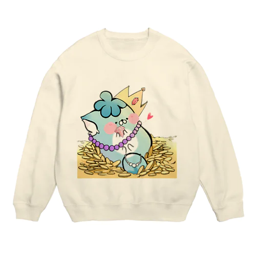 成金じんねこ Crew Neck Sweatshirt