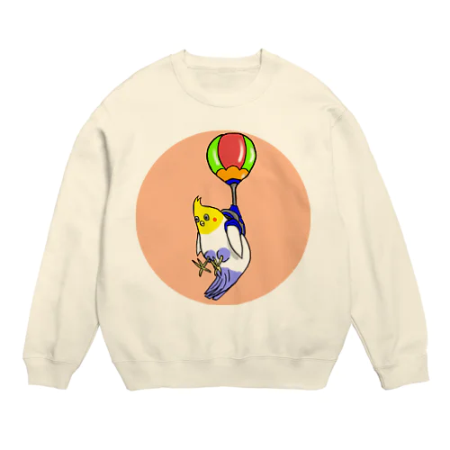 楽するオカメインコ Crew Neck Sweatshirt