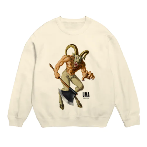 UMA未確認動物ゴートマン Crew Neck Sweatshirt