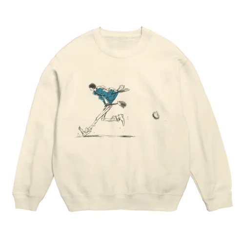 おいてけぼりハリネズミ Crew Neck Sweatshirt