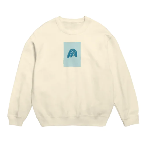 Blue rainbow Crew Neck Sweatshirt