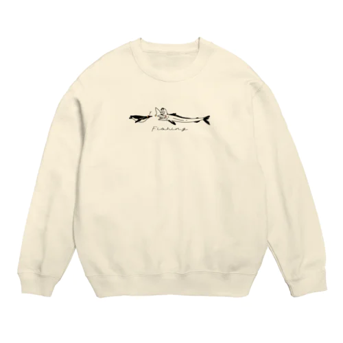 ペンギンとミズウオ Crew Neck Sweatshirt