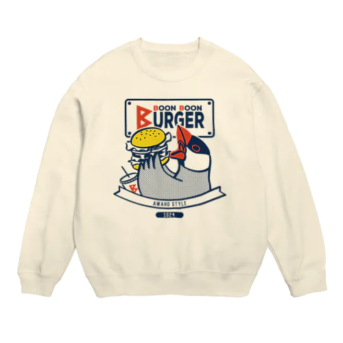 BOON BOON BURGER Crew Neck Sweatshirt