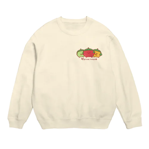 ぱっつんとまと【三姉妹】 Crew Neck Sweatshirt