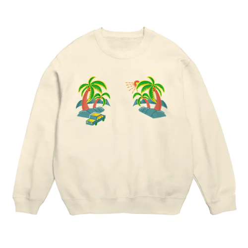 ゆるスカ パームツリー 180 Crew Neck Sweatshirt