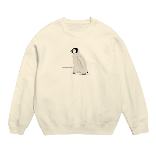皇帝ペンギンのヒナ Crew Neck Sweatshirt
