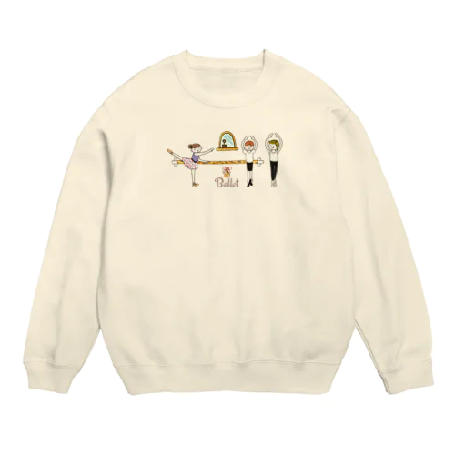 バレエ　レッスン Crew Neck Sweatshirt