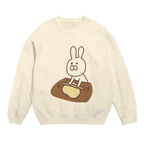 パン職人うさ子 Crew Neck Sweatshirt