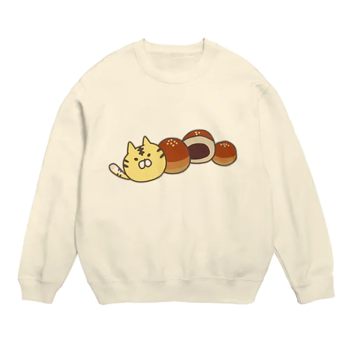 トラあんぱん Crew Neck Sweatshirt